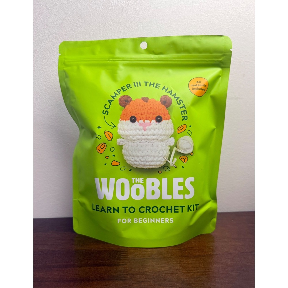 The‎ Woobles Scamper III the Hamster Learn to Crochet Kit for Beginners New